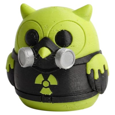 Toxic Owl Collectible Figurine - Unique Desk Decor for Adults