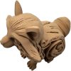 Wood Carved-Style Raccoon Figurine — 3D Printed Cats by 3DCentral