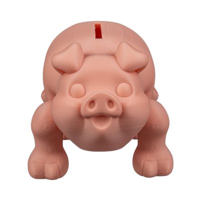 Chonky Piggy Bank – Cute Coin Holder for Teens & Adults, Adorable Decorative Animal Savings Jar, Chubby Pig Design for Desk or Shelf – 3D Printed in Canada — 3D Printed Collectible by 3DCentral
