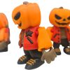 Halloween Urban Pumpkin Head Articulated Figurines (Pack of 5) — 3D Printed Articulated Figurines by 3DCentral