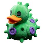 Amoeba Duck Figurine — Mutant-Inspired Virus Duck Sculpture for Display, Gag Gifts, or Unique Desk Decor