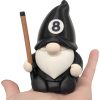 Billiards Gnome Figurine – Pool Player Decor — 3D Printed Gnomes by 3DCentral