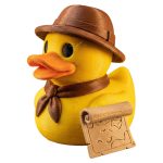 Cartographer Duck Figurine with Treasure Map & Explorer Hat – Adventure-Themed Collectible Décor