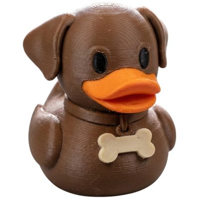 Chocolate Lab Duck Figurine — 3D Printed Ducks by 3DCentral