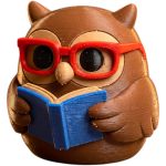 Reading Owl Collectible Figurine - Unique Desk Decor for Adults