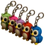 5-Pack Mini Baby Zou Owl Figurines – Cute Woodland Animal Collectibles & Desk Décor – Standard, Mystery Color & Keychain Variants – 3D Printed in Canada (Keychains Mystery)