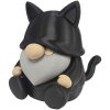 Black Cat Gnome Figurine — 3D Printed Gnomes by 3DCentral