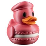 Pastry Shell Duck Figurine — Cute Macaron-Inspired Collectible for Shelf Decor, Kawaii Gift or Desk Display for Teens & Adults