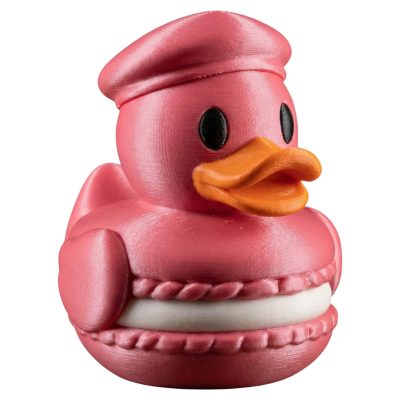 Pastry Shell Duck Figurine — Cute Macaron-Inspired Collectible for Shelf Decor, Kawaii Gift or Desk Display for Teens & Adults