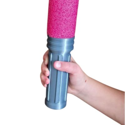 Saber Pool Noodle Sword Handle – Sci-Fi Foam Blade Hilt for Cosplay, Jedi-Inspired Combat & Roleplay Battles – 3D Printed in Canada — 3D Printed Collectible by 3DCentral