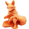 The Fearless Fox Figurine – Fox Hero Sitting on a Stone with Cape – Fantasy Miniature for Collecting, Display or Painting – 3D Printed in Canada — 3D Printed Collectible by 3DCentral