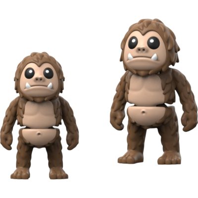 Poseable Bigfoot Figurine – Articulated Sasquatch Collectible Toy for Desk or Shelf Display – Mythical Forest Creature with Movable Limbs – 3D Printed in Canada — 3D Printed Collectible by 3DCentral