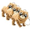 3-Pack Grumpy Chow Chow Dog Keychains – Articulated Fluffy Dog Collectible Figurine with Big Eyes, Cute Bag or Backpack Clip for Teens & Adults – 3D Printed in Canada — 3D Printed Collectible by 3DCentral