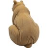 Carved Seated Bear Statue with Flowing Fur Details – Rustic Wildlife Figurine – DIY Paintable Animal Sculpture – 3D Printed in Canada — 3D Printed Collectible by 3DCentral