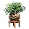 Geometric Indoor Planter with Stand – Modern 3D Printed Plant Pot with Drainage Holes – Minimalist Home & Office Décor – Made in Canada — 3D Printed Collectible by 3DCentral
