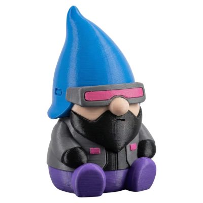 Cybernetic Gnome Figurine – Futuristic Geek Decor for Desk, Shelf, or Display – Nerdy Gift for Adults & Teens – 3D Printed in Canada — 3D Printed Collectible by 3DCentral