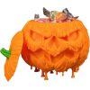 Melted Treatkeeper Halloween Candy Holder – Creepy Melting Pumpkin Jar with Lid for Trick-or-Treat Sweets & Spooky Party Snacks – Horror Jack-o'-Lantern Storage Bowl – 3D Printed in Canada — 3D Printed Collectible by 3DCentral