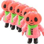 5-Pack Pumpkin Girl Figurines