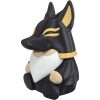 Anubis Gnome Figurine – Egyptian Mythology-Inspired Collectible Gnome with Gold Accents for Shelf or Desk Display – 3D Printed in Canada — 3D Printed Collectible by 3DCentral