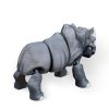 Articulated Rhinoceros Figurine – Jungle Desk Collectible for Teens & Adults – Decorative Display & Collectible – 3D Printed in Canada — 3D Printed Collectible by 3DCentral