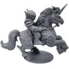 Knight on Rearing War Unicorn Figurine – Armored Rider Fantasy Miniature for RPG, Dioramas, or Display – Mythic Cavalry Model – 3D Printed in Canada — 3D Printed Collectible by 3DCentral