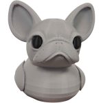 French Bulldog Duck Figurine - Car Dashboard Duck Décor - Funny Ducking Gift - Cute Dog Duck - Collectible Frenchie Duck for Hiding - Car Accessories – 3D Printed in Canada — 3D Printed Collectible by 3DCentral