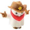 5-Pack Cowboy Ghost Figurines – Cute Halloween Desk Toys or Collectibles for Teens & Adults, Western Ghost Figures with Hat & Bandana – 3D Printed in Canada — 3D Printed Collectible by 3DCentral