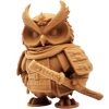 The Samurai Owl Figurine – Fantasy Owl in Katana Armor with Warrior Helm – Owls & Dragons Collection – Paintable Miniature Sculpture – 3D Printed in Canada — 3D Printed Collectible by 3DCentral