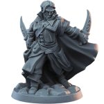 Dual-Wield Rogue Miniature for Fantasy TTRPGs