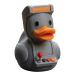 Arcade Duck Figurine – Retro Joystick Gamer Duck Statue for Desk Decor, Gifts & Collectors – Fun Geeky Display Piece for Teens & Adults