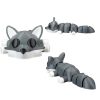 Wolf Rest – Set of 5 Articulated Wolf Desk Pets & Collectible Animal Desk Figurines – Decorative Display Figurines for Teens & Adults – 3D Printed in Canada — 3D Printed Collectible by 3DCentral