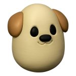 Golden Retriever Egg Figurine