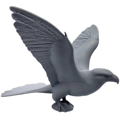 Falcon Preflight Check Figurine – Majestic Bird of Prey Sculpture with Outstretched Wings – 3D Printed in Canada — 3D Printed Collectible by 3DCentral