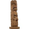 Wood Carved-Style Eagle Totem Pole Figurine – 3D Printed Indigenous-Inspired Tribal Sculpture for Shelf Decor & Symbolic Display – 3D Printed in Canada — 3D Printed Collectible by 3DCentral