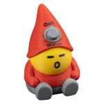 Oof Gnome Figurine – Funny Desk Gnome for Gamers, Office Décor & Collectors – Red & Yellow Sitting Character