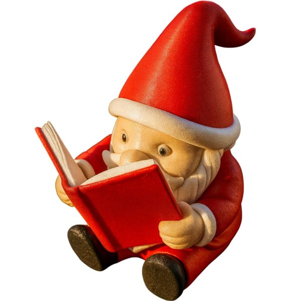 Figurine de gnome rat de bibliothèque