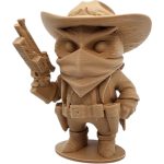 Outlaw Owl Figurine with Cowboy Hat & Revolver – Articulated Desk Companion for Collectors & Fans – 3D Printed in Canada — 3D Printed Collectible by 3DCentral
