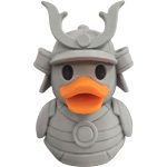 Samurai Duck Figurine – Japanese Armor Rubber Duck Décor for Desk, Shelf or Display – Unique Geek Gift for Adults & Teens