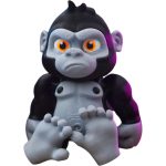 Flexy Gorilla Figurine with Expressive Face