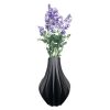 Zolara Modern Twist Vase – Black Geometric Decorative Flower Holder for Home or Office – Sleek Contemporary Table Centerpiece – 3D Printed in Canada — 3D Printed Collectible by 3DCentral