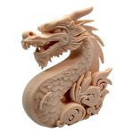 Majestic Cloud Dragon Figurine – Mythical Serpent Statue