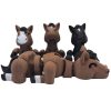 Lazy Horse Pack of 2 – Articulated Collectible Horse Figurines for Desk Toys, Decorative Display, and DIY Painting Fun – 3D Printed in Canada — 3D Printed Collectible by 3DCentral