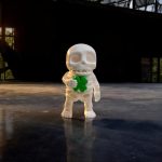 Lucky Clover Skeleton Figurine