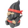 Ninja Gnome Figurine – Stealthy Desk Companion for Gamers, Collectors & Office Decor – Funny Black & Red Miniature Ninja Statue – Collectible-Friendly Shelf Accent – 3D Printed in Canada — 3D Printed Collectible by 3DCentral