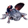 ST4G-B7L GripTitan Robotic Beetle Figurine – Braincore Mech Bug Model with Claws and Cyber Wings – Blue, Red, and Silver Display Art – 3D Printed in Canada — 3D Printed Collectible by 3DCentral