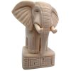 Ivory Carved-Style Elephant Figurine – 3D Printed Symbolic Animal Sculpture for Shelf Decor, Luck & Meditation Spaces – 3D Printed in Canada — 3D Printed Collectible by 3DCentral