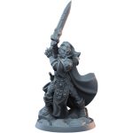 Paladin Female Miniature for Fantasy RPGs – Armored Holy Warrior Figurine with Sword for Painting & Collecting – 3D Printed in Canada — 3D Printed Collectible by 3DCentral