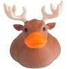Majestic Moose Duck Figurine – Funny Rubber Duck Collectible with Antlers – Animal Figurine Novelty Gift – Funny Duck Cruise Hide Desk Decor – 3D Printed in Canada — 3D Printed Collectible by 3DCentral