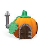 Enchanted Pumpkin Fairy House – Whimsical Fall Décor for Garden or Shelf – Miniature Cottage