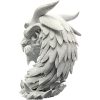 Undead Rock Dragon Bust – Gothic Fantasy Dragon Skull Sculpture for Desk, Shelf or Game Room Display – Bone-White Horned Monster Statue – 3D Printed in Canada — 3D Printed Collectible by 3DCentral